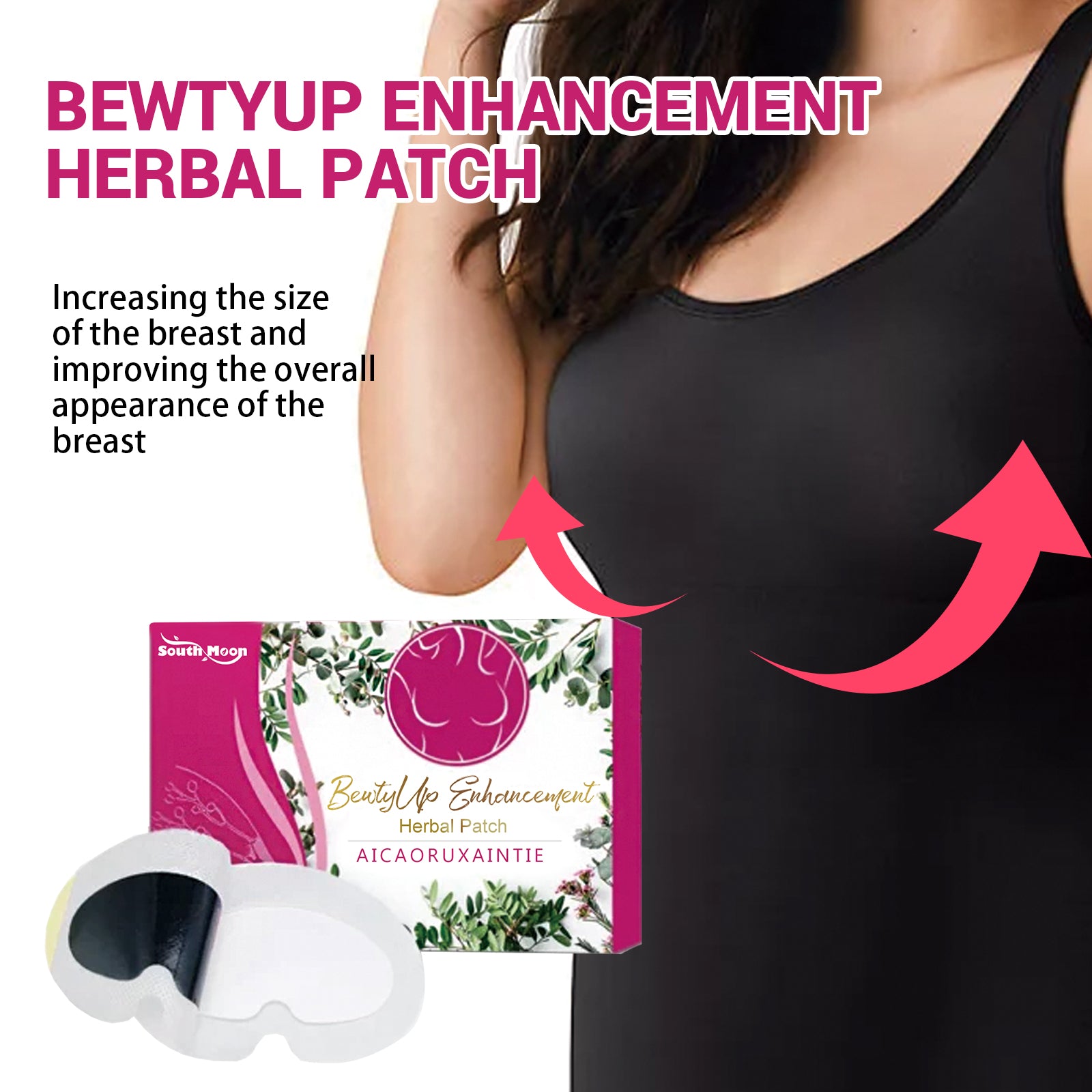 BewtyUp Enhancement Herbal Patch, Chest Plump Firm Lift Chest Stick