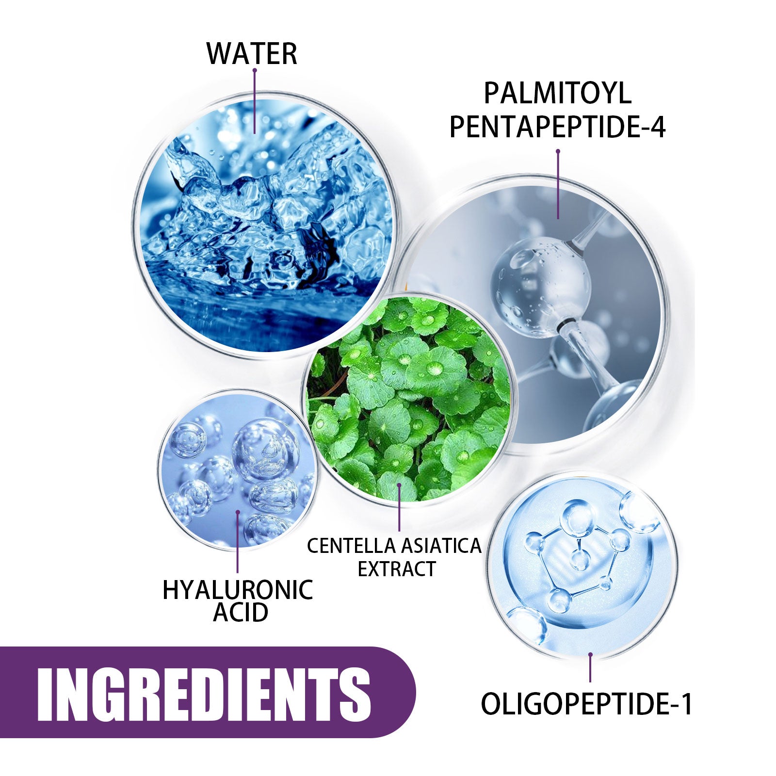Oligopeptide-1 Complex Serum, Lighten Facial Fine Lines Moisturize And Firm Skin Essence