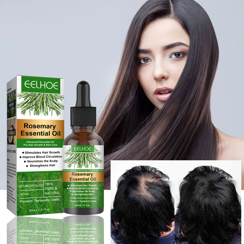 Rosemary Hair Essential Oil Gentle Scalp Care Soft Shine Natural Fluffy Hair Essential Oil