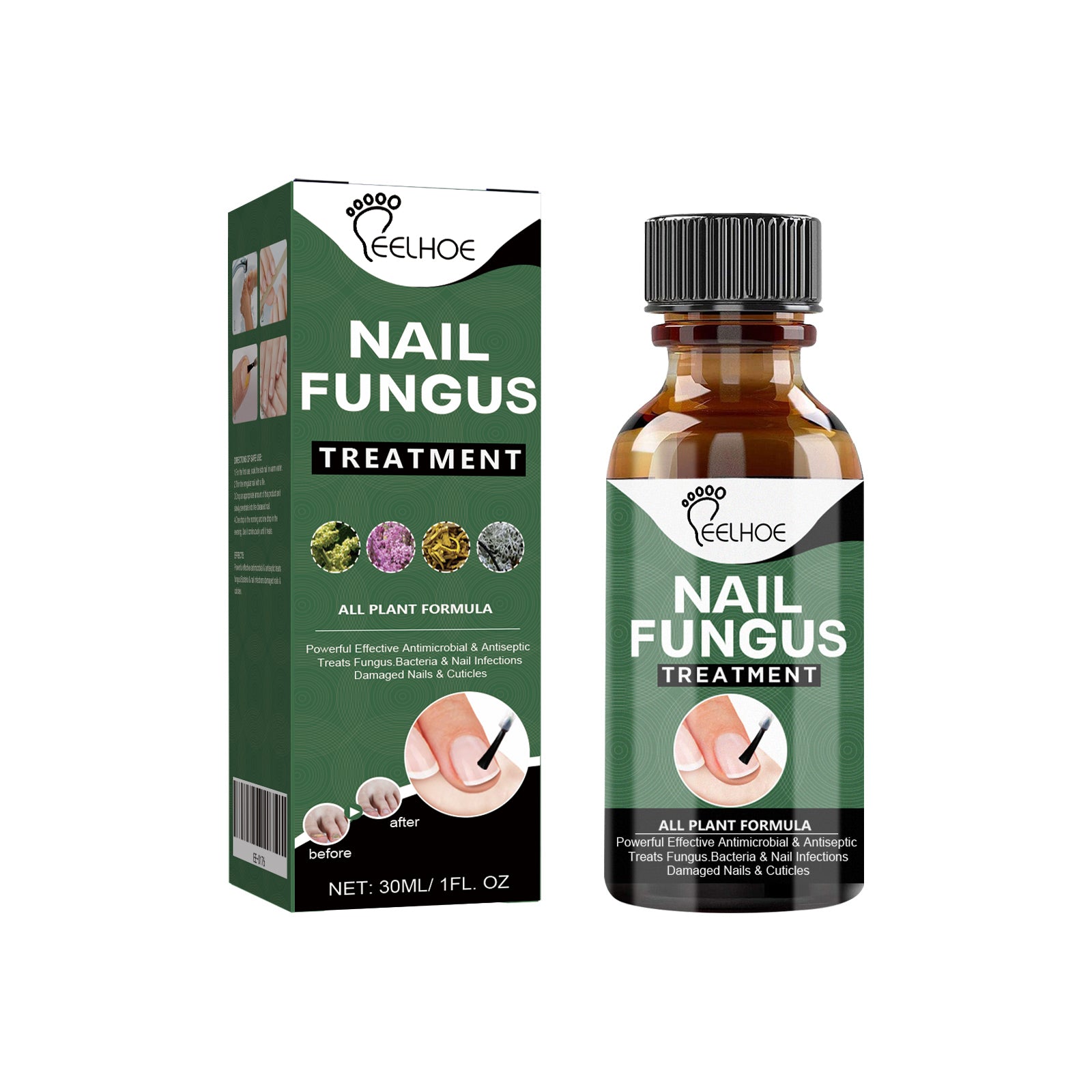EELHOE Nail Care Liquid (30ml) Gentle Cleaning, Hydrating And Moisturizing Liquid For Thick And Soft Nails On The Surface Of Hands And Feet