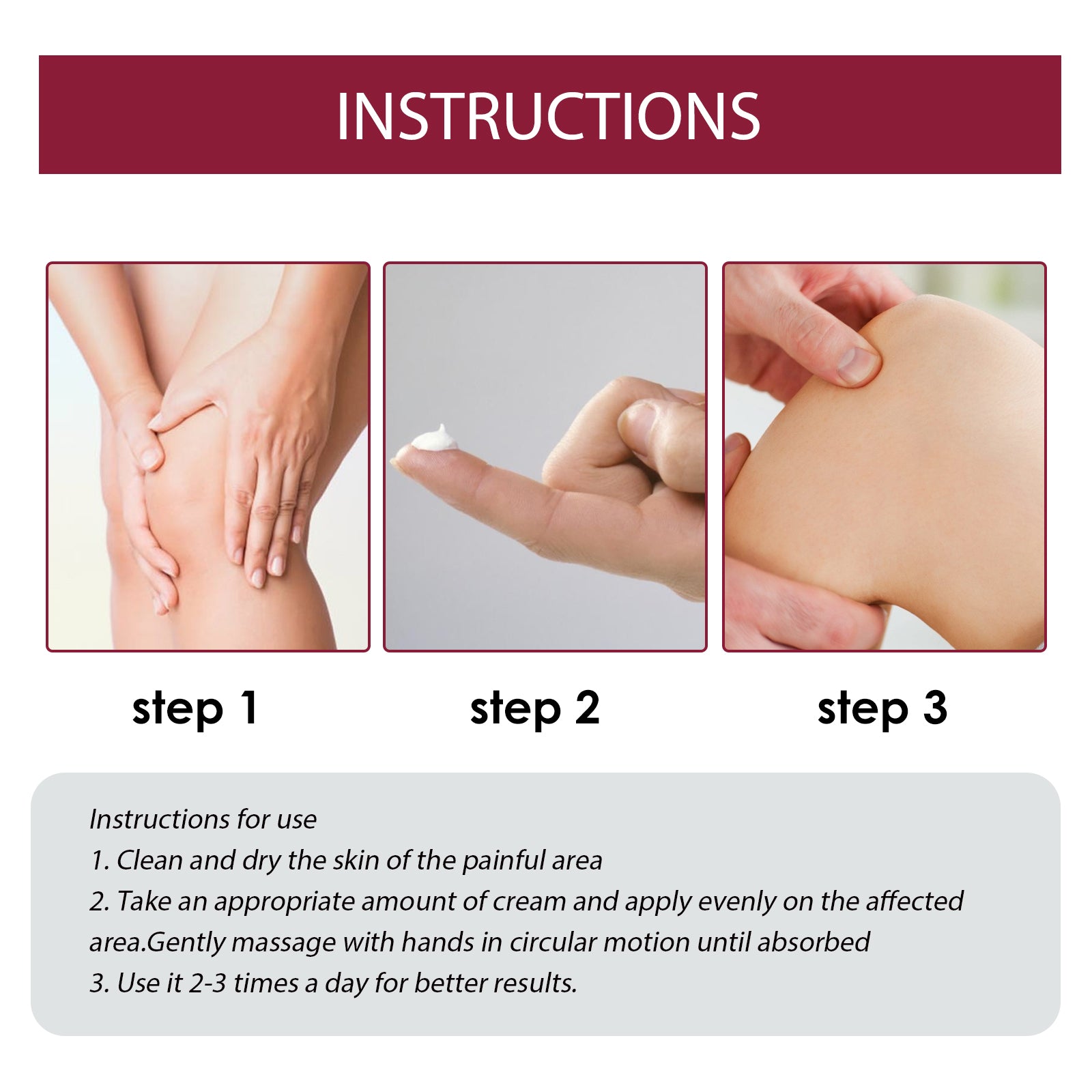 Pain Relief Cream, Relieve Joints Knees Cervical Vertebra Hands And Feet Soreness Body Care Cream