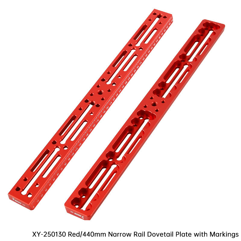 Vixen-Style Dovetail Mounting Rail Plate - 100/220/320/440mm with Scale, Red/Black for Telescope Accessories