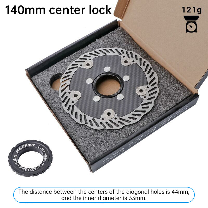 Upgrade Your Ride: Lightweight 140/160mm Carbon Fiber Bike Brake Disc - High-Performance Rotor for MTB & Road Bikes