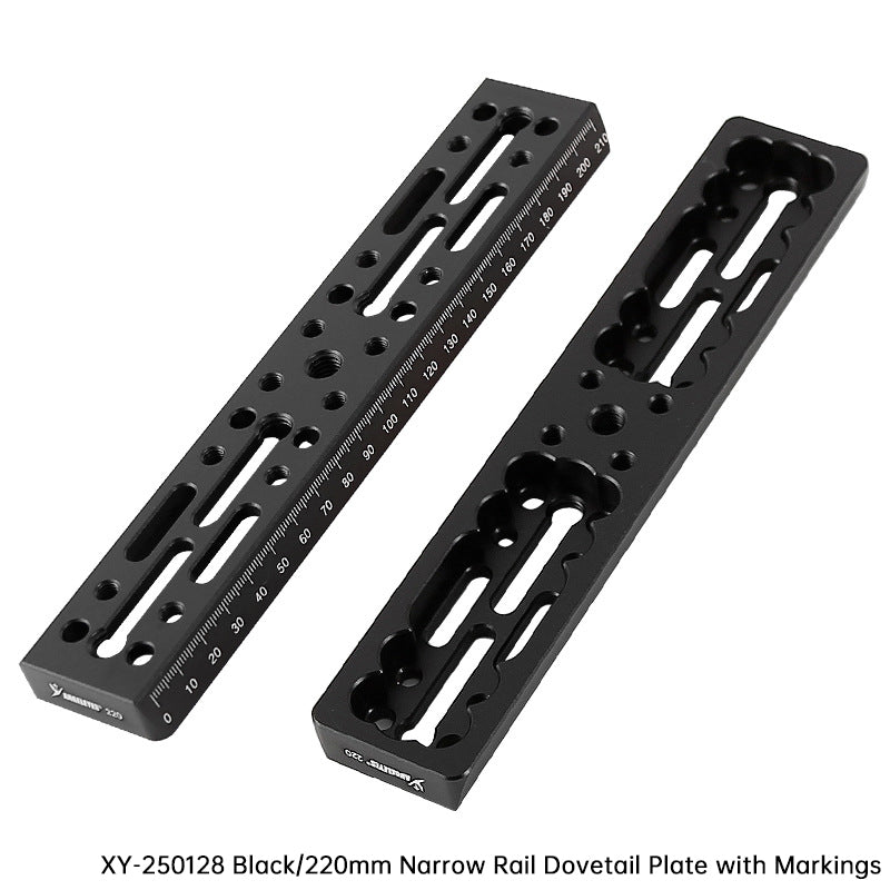 Vixen-Style Dovetail Mounting Rail Plate - 100/220/320/440mm with Scale, Red/Black for Telescope Accessories