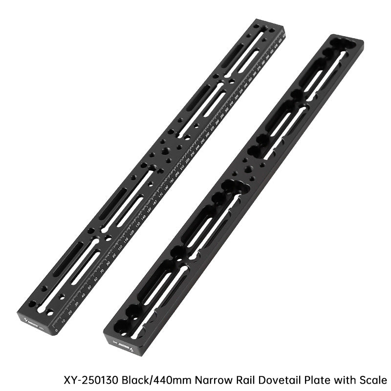 Vixen-Style Dovetail Mounting Rail Plate - 100/220/320/440mm with Scale, Red/Black for Telescope Accessories