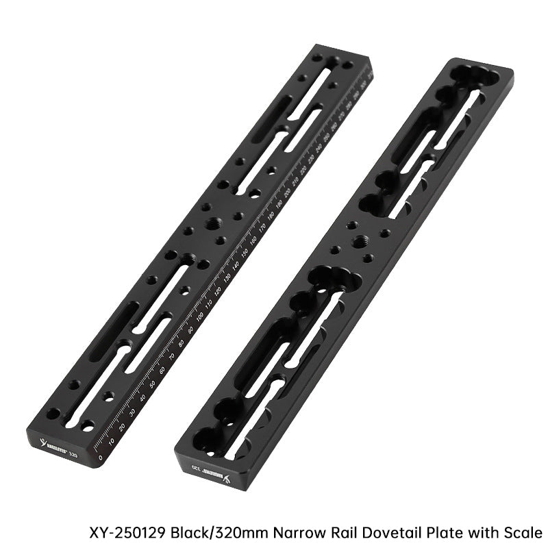 Vixen-Style Dovetail Mounting Rail Plate - 100/220/320/440mm with Scale, Red/Black for Telescope Accessories
