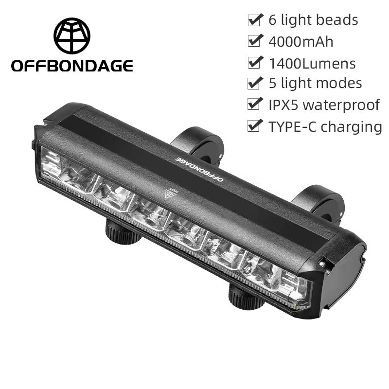 High-Capacity Waterproof Scooter/Bike Light