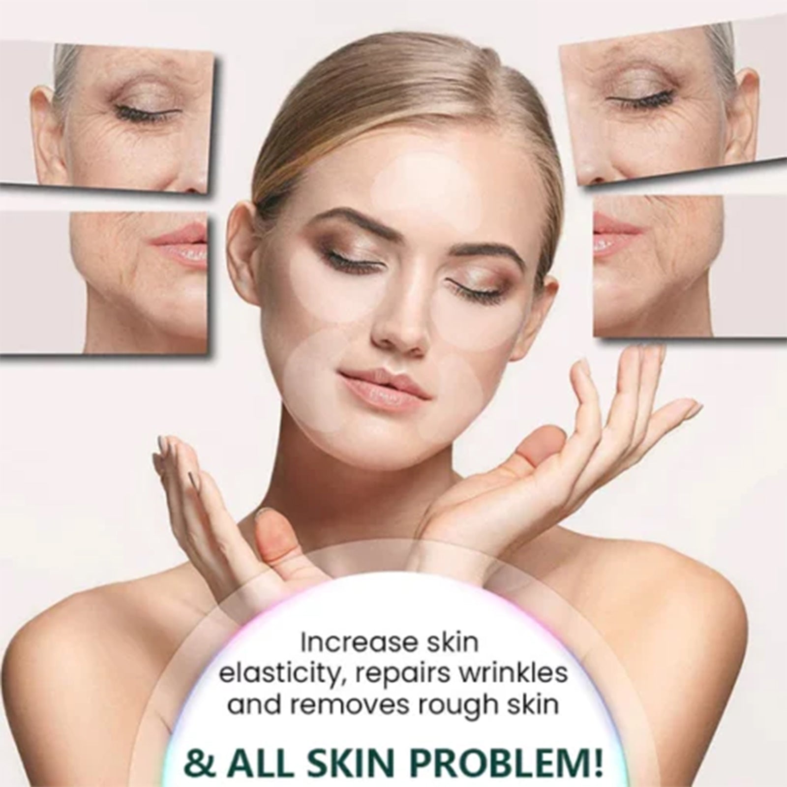 Dermalayr-Technology Soluble Collagen Film, Anti-wrinkle Moisturizing Firming Whitening Patch
