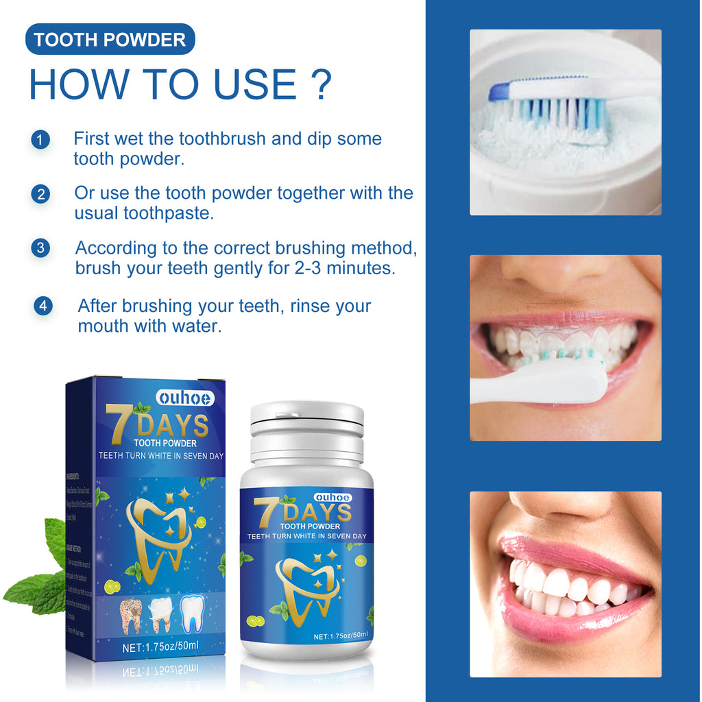 Teeth Whitening Cleaning Powder, Beauty Teeth Stain Removal Fresh Mouth Teeth Cleaning Powder