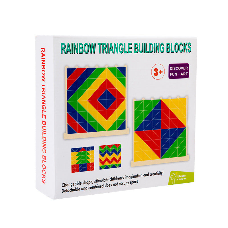 Rainbow Creative Building Blocks Set Column Puzzle Shape Recognition Wooden Stacking Music Puzzle Christmas Toy Gift