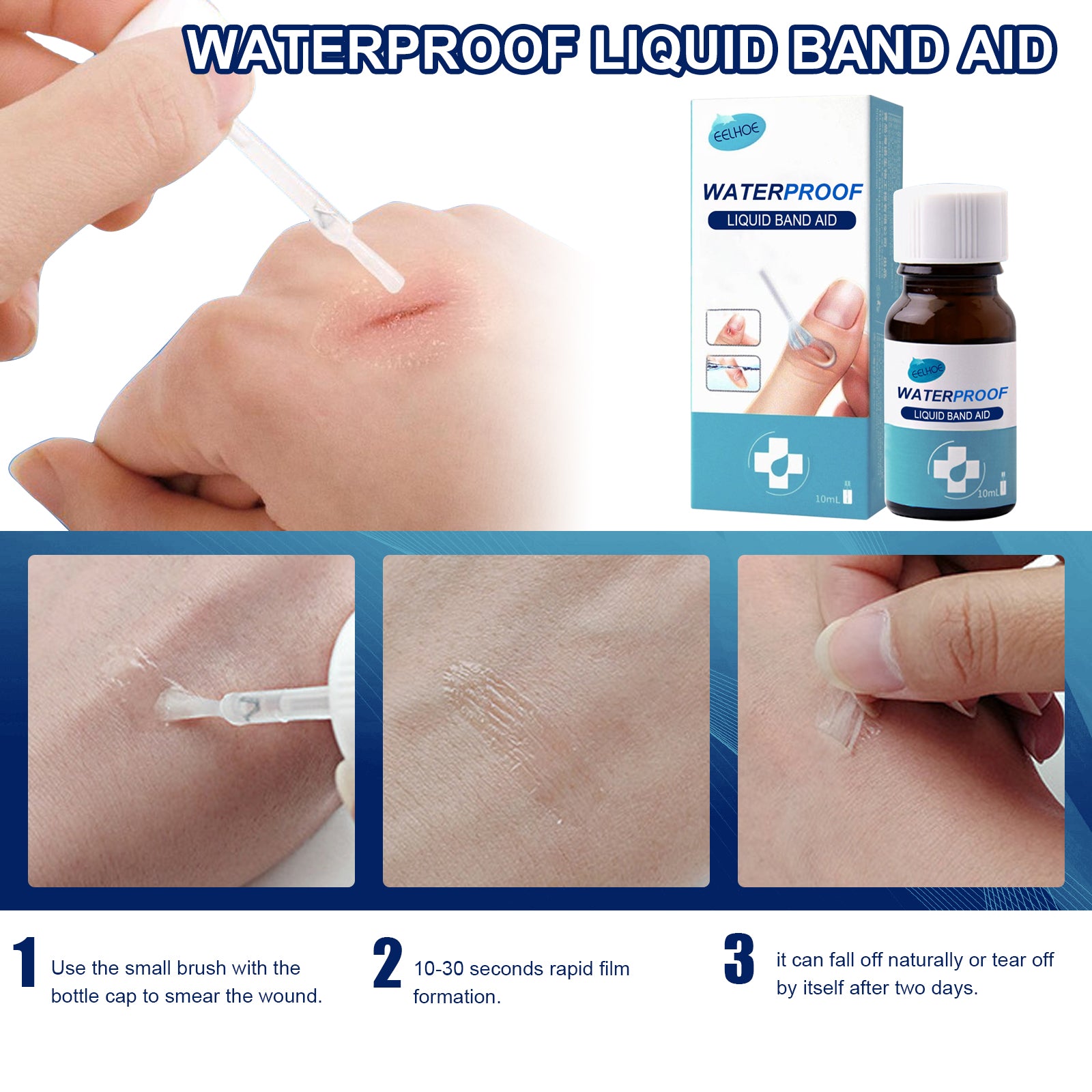 Skin Repair Patch, Waterproof, Secure And Gentle Skin Repair Daily Care