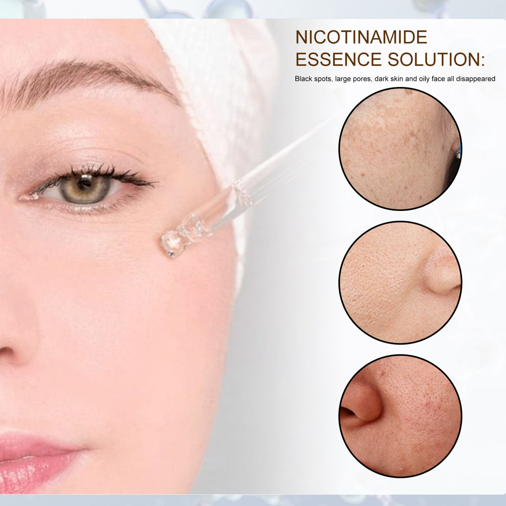 Shrink Pore And Brighten Skin Essence, Moisturize And Lighten Spots Shrink Pores Nicotinamide Original Solution Essence