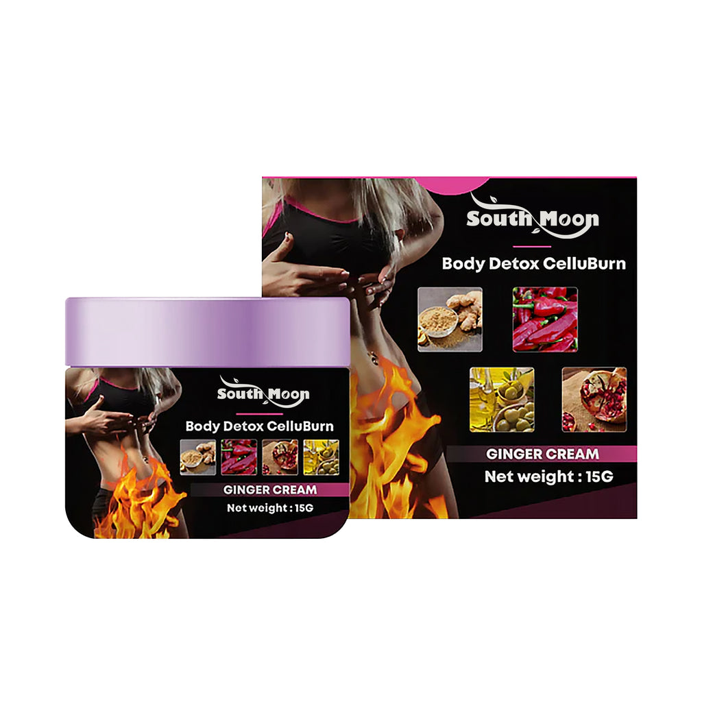 Body Detox Cellburn Ginger Cream, Body Skin Toning And Firming Heat Slimming Cream