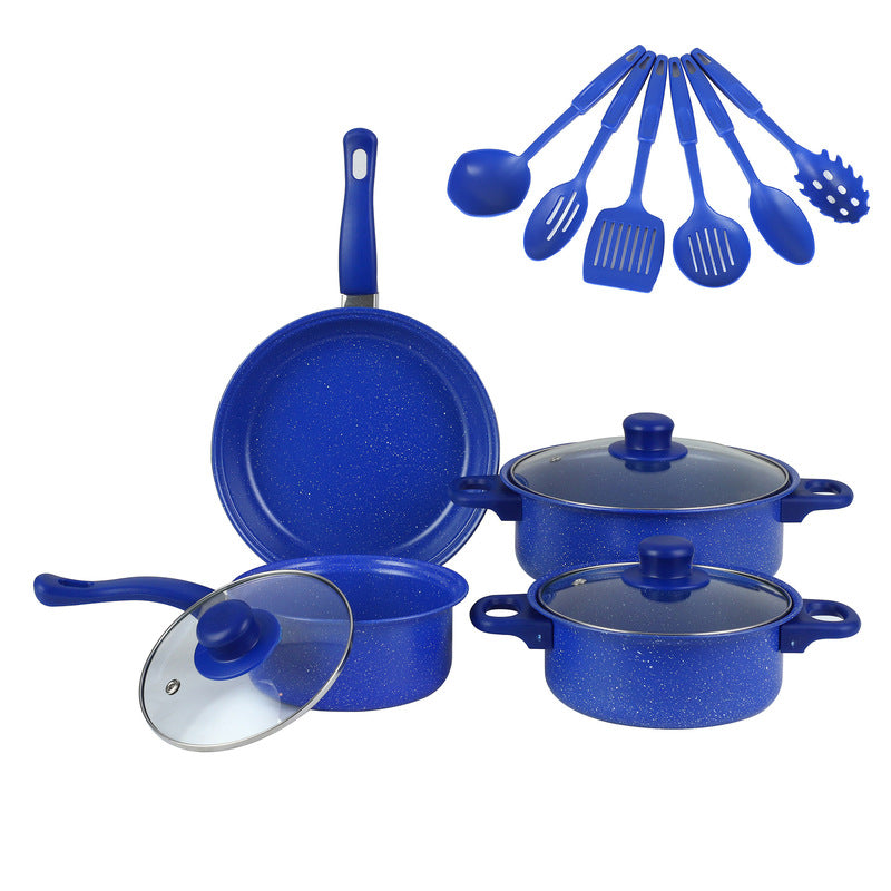 13-Piece Premium Non-Stick Cookware Set: Frying Pans, Casserole, Wok, Multi-Func, Stylish, Durable, Outdoor-Ready