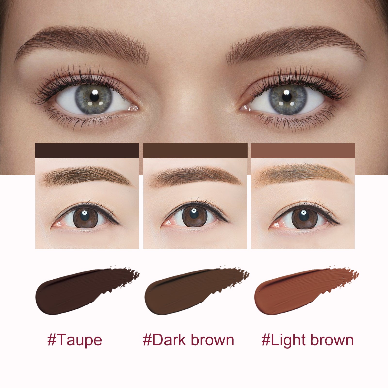 Multifunctional Eyebrow Brush Set, Filling Shaping Tinted Eyebrows Smooth Eye Brow Makeup Set