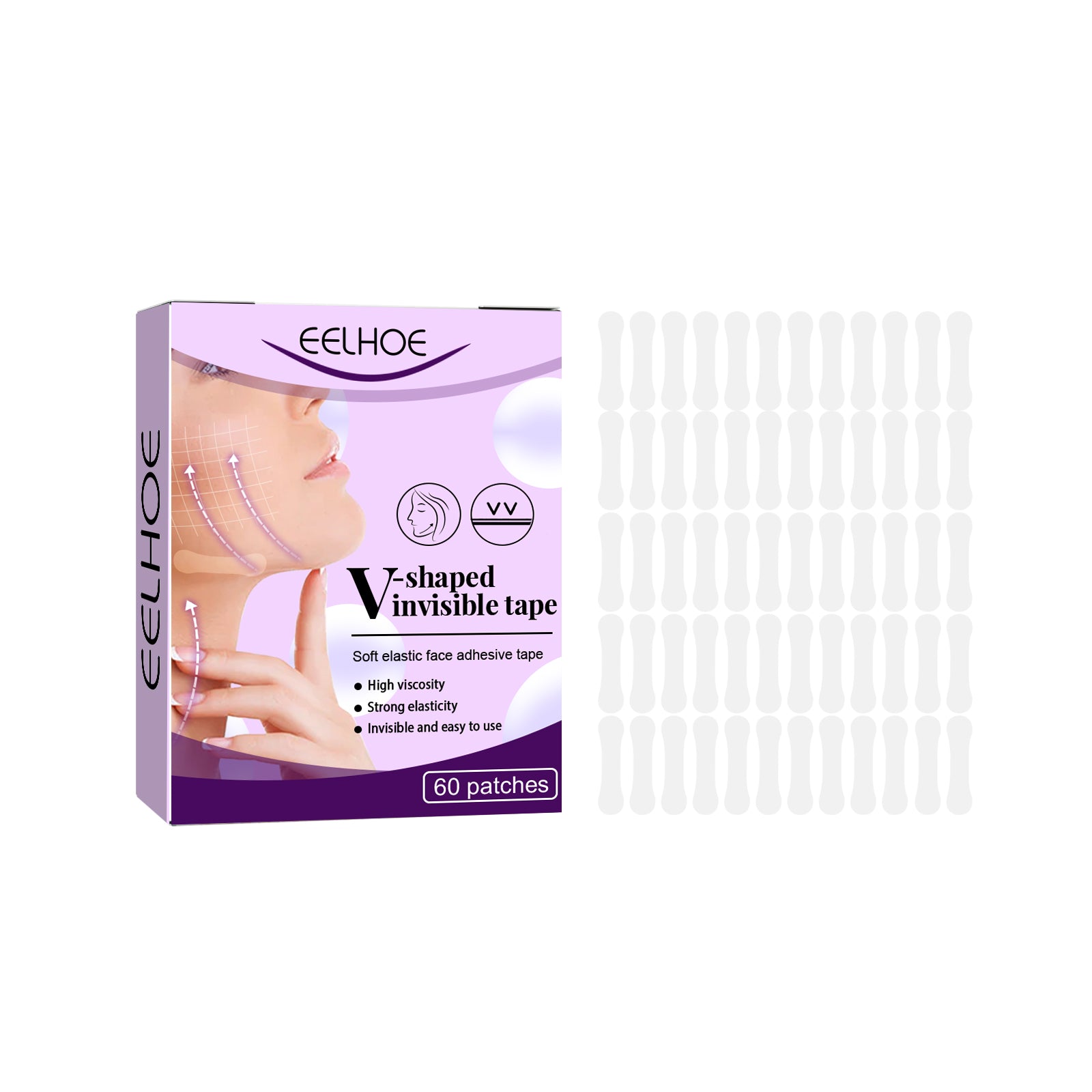Facial Lifting Patch, Lift Face Double Chin V Face Melon Seed Face Invisible Lifting Patch