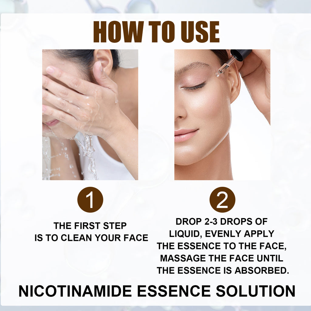 Shrink Pore And Brighten Skin Essence, Moisturize And Lighten Spots Shrink Pores Nicotinamide Original Solution Essence