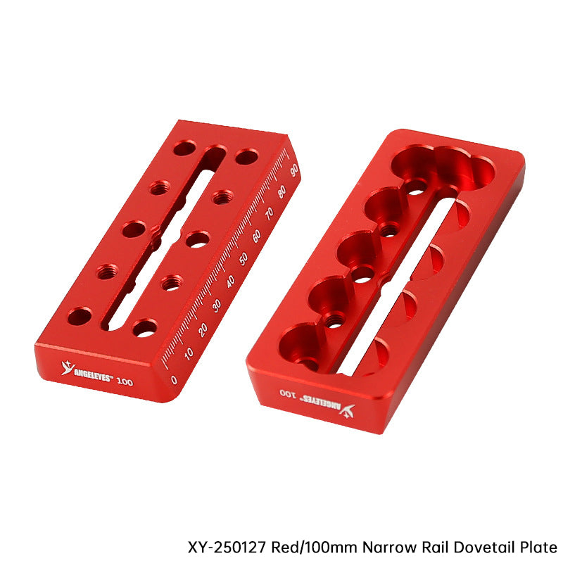 Vixen-Style Dovetail Mounting Rail Plate - 100/220/320/440mm with Scale, Red/Black for Telescope Accessories
