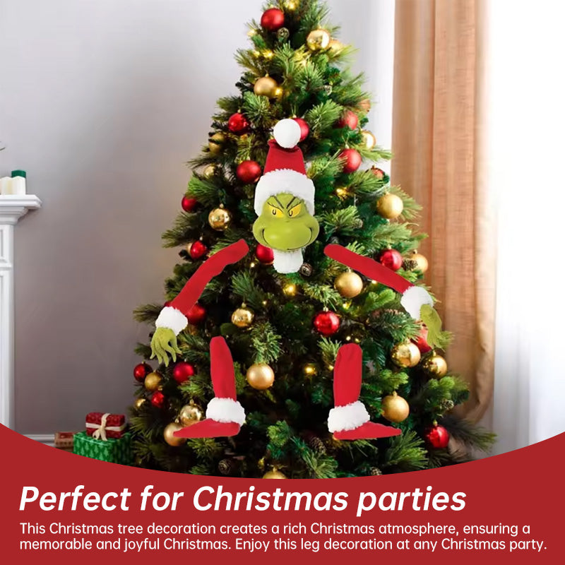 5Pcs Grinch Elf Body Ornaments - Xmas Tree Topper Decor