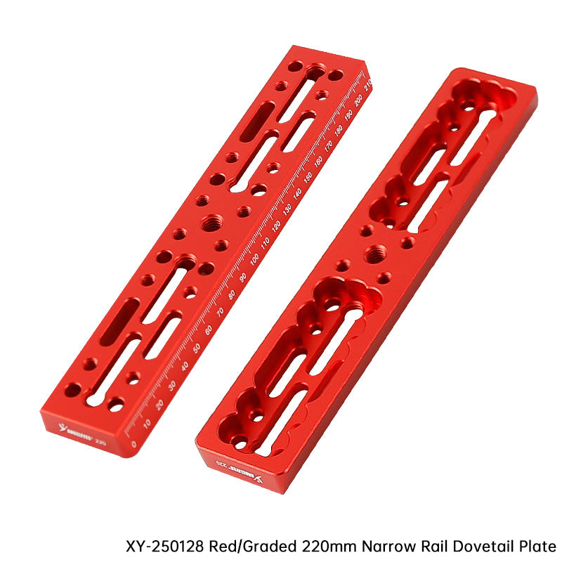 Vixen-Style Dovetail Mounting Rail Plate - 100/220/320/440mm with Scale, Red/Black for Telescope Accessories