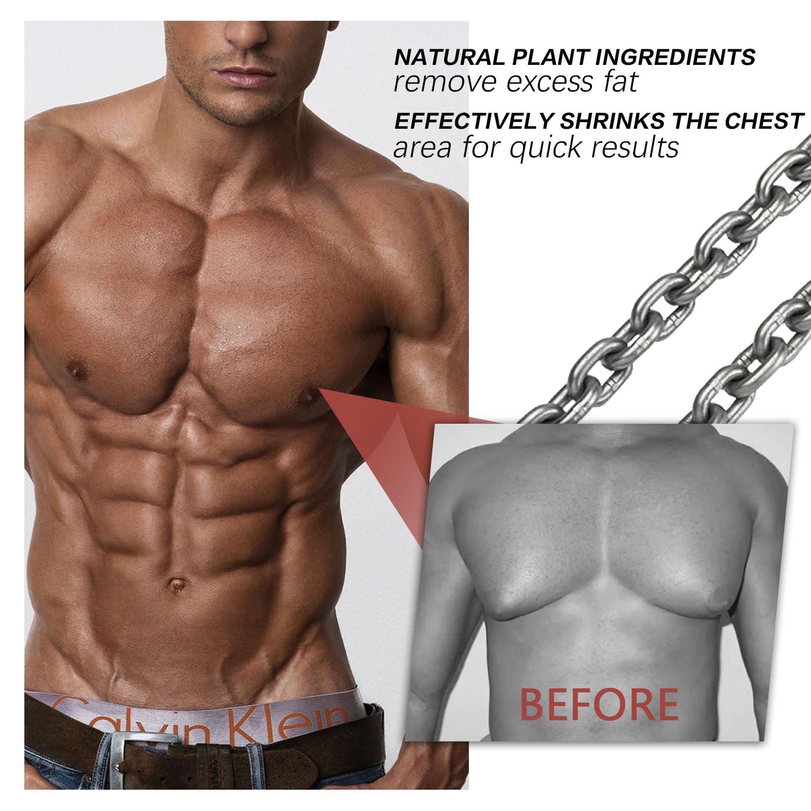 Men's Chest Care Firming Skin Massage Chest Contour Chest Care Cream