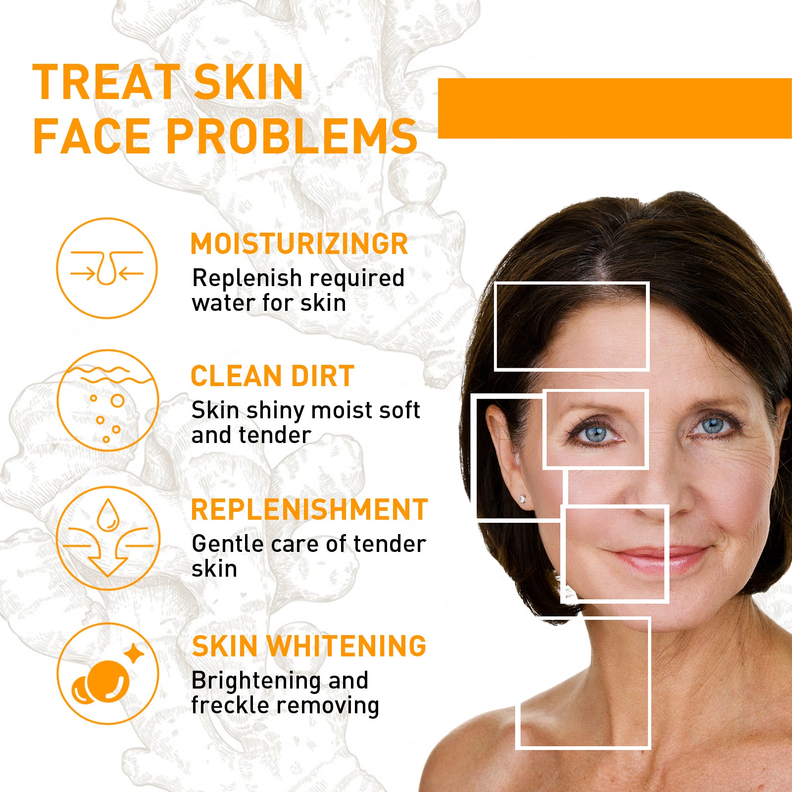 Turmeric Face Cream, Reduces Fine Lines And Spots Moisturizes Anti Wrinkles Face Cream